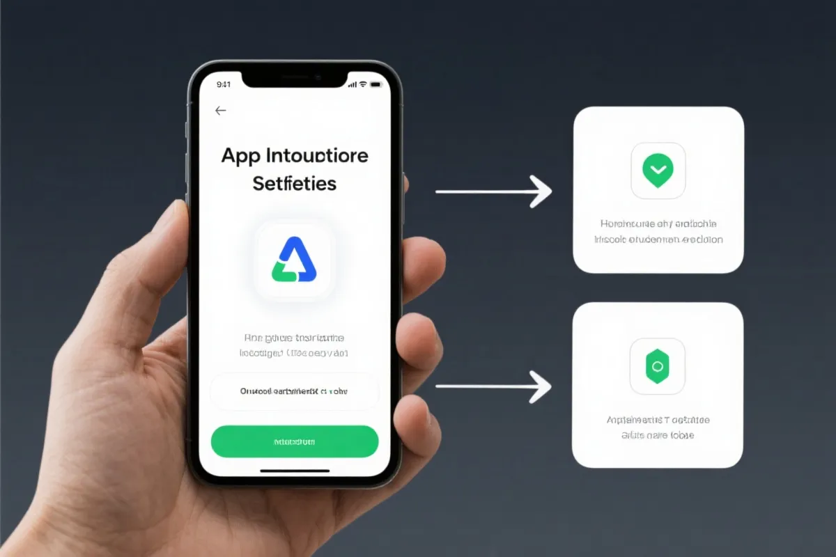 APP安装步骤示意图